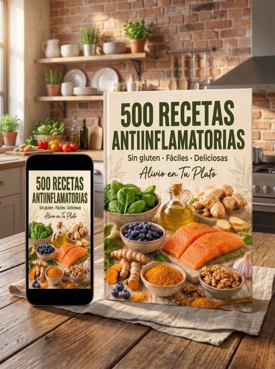 500 Recetas Antiinflamatorias - libro y celular